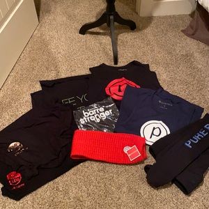 Pure Barre tanks ; Leg warmer ; leggings oh my